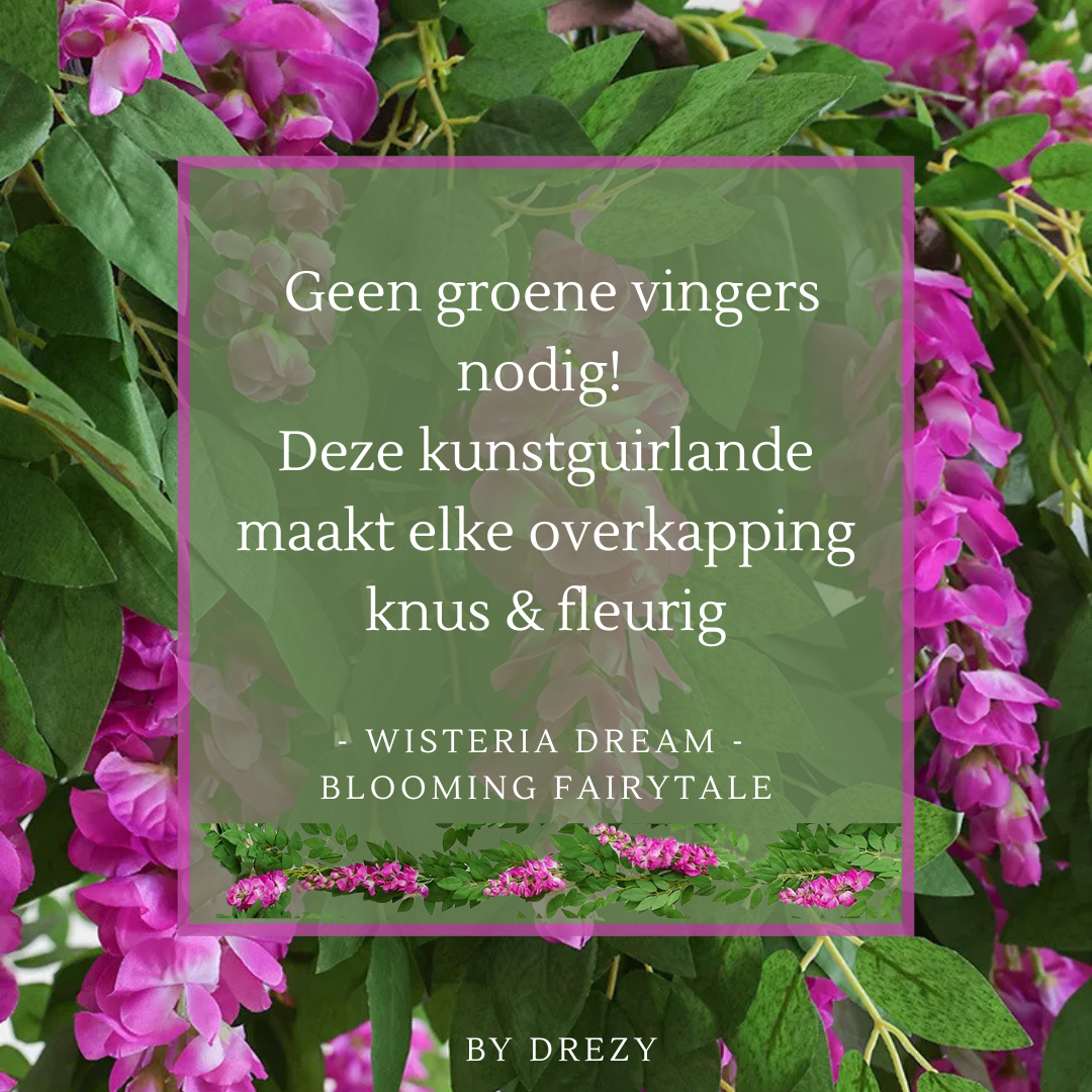Wisteria Dream | Blauw regen kunstguirlande