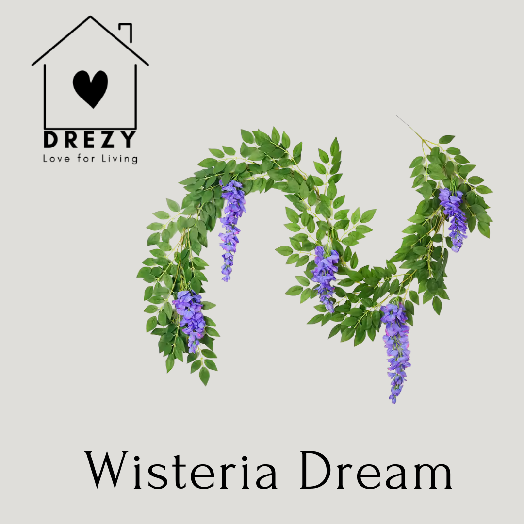 Wisteria Dream | Blauw regen kunstguirlande