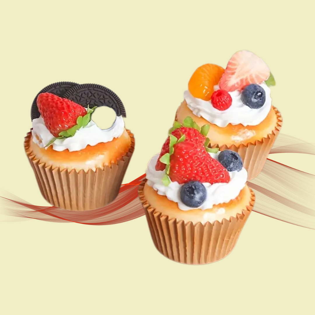 De Zoete Zes | Set van 6 decoratieve cakejes