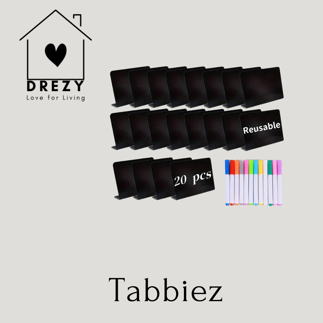 Tabbiez | Bordjes met markers