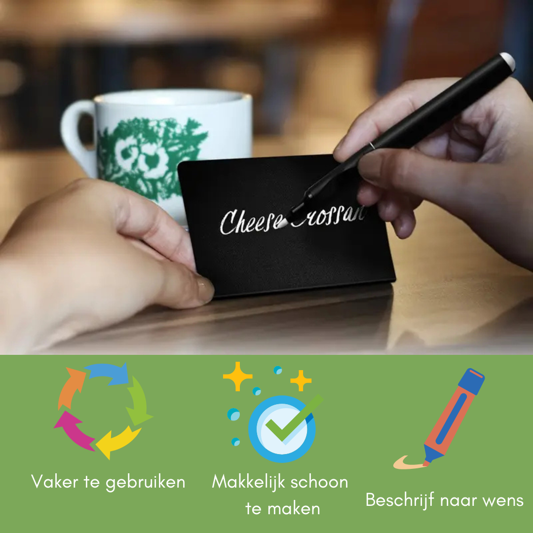 Tabbiez | Bordjes met markers