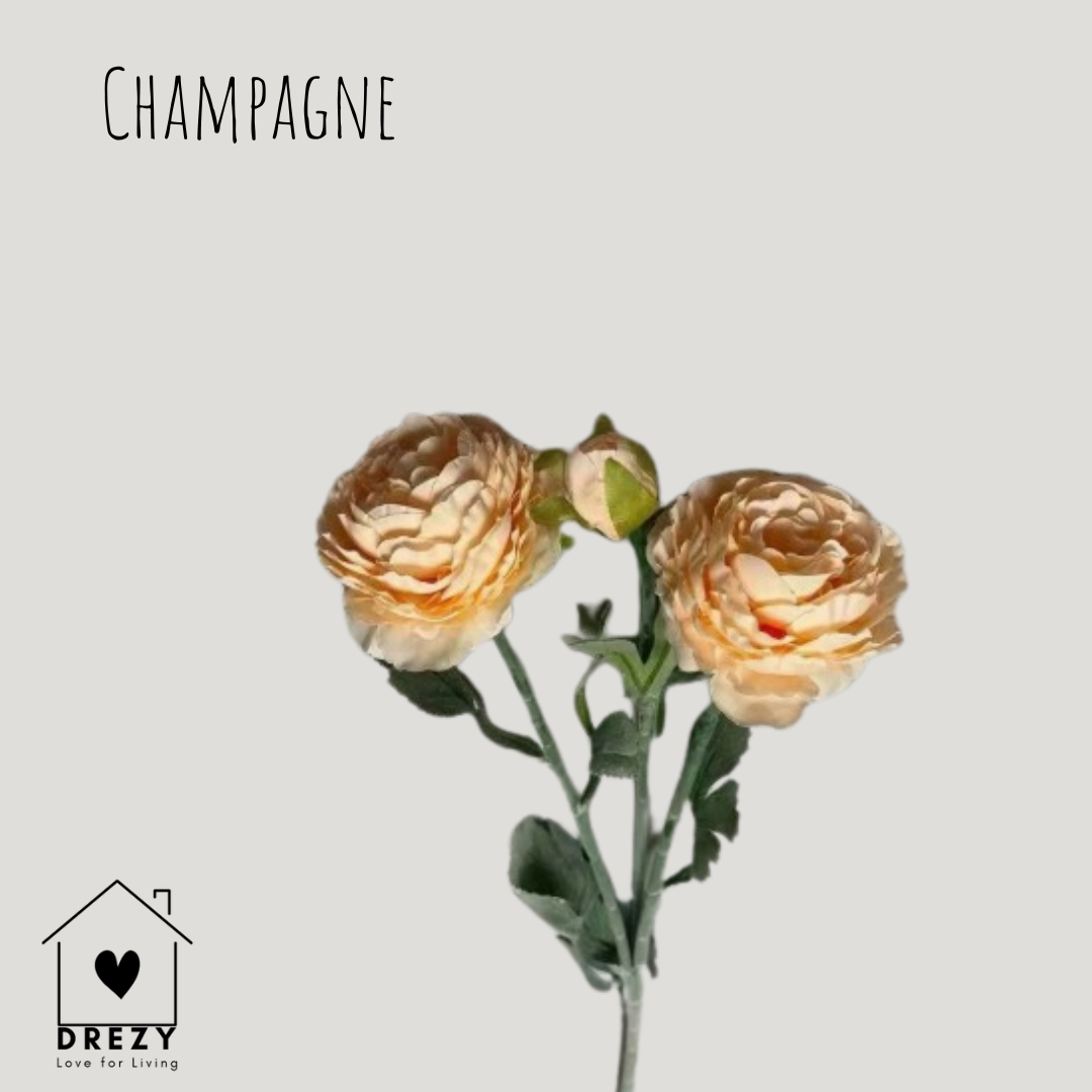 Ranonkel | Set van 3 kunstbloemen