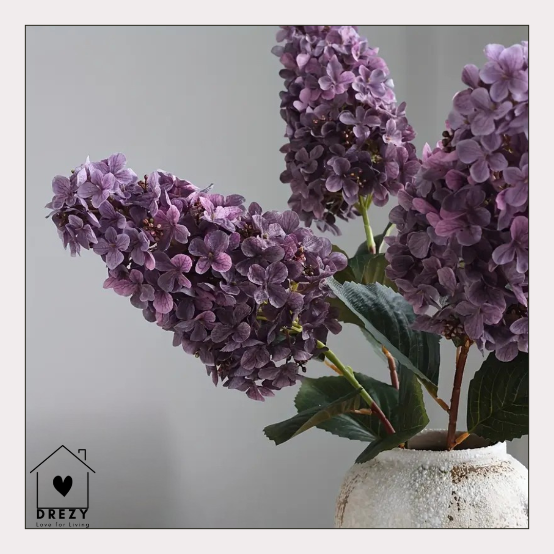 Lilou | Hortensia kunstbloem set van 3
