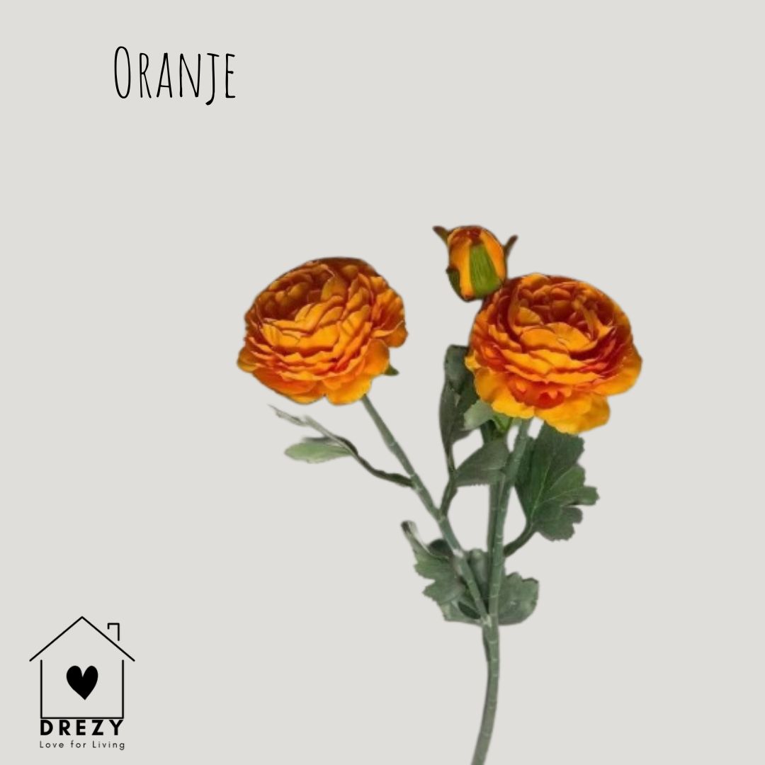 Ranonkel | Set van 3 kunstbloemen