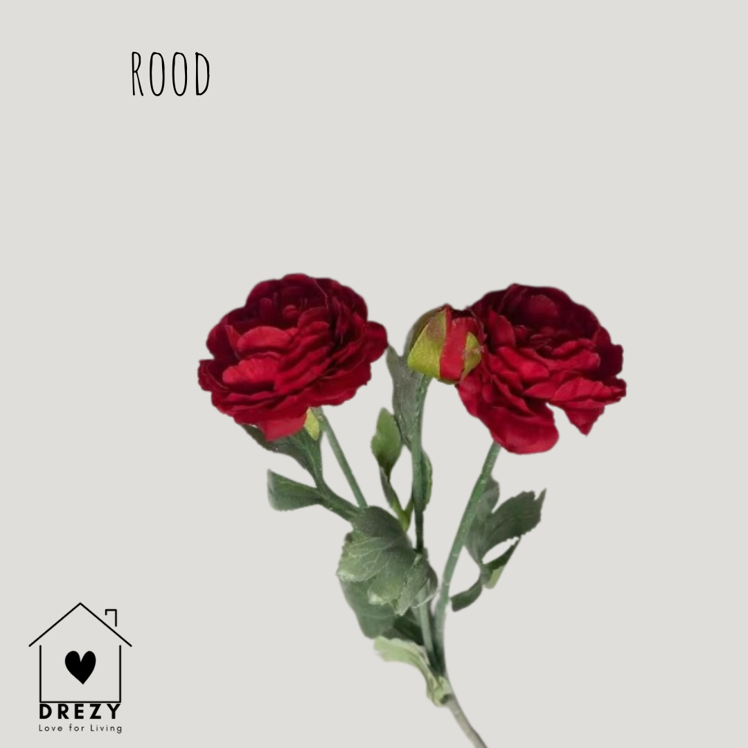 Ranonkel | Set van 3 kunstbloemen