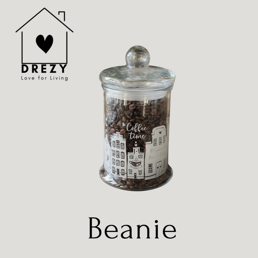 Beanie | Glazen voorraad pot