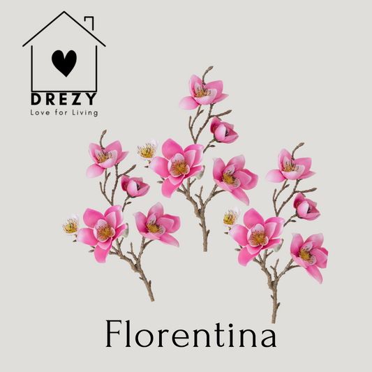 Florentina | Magnolia kunsttak set van 3