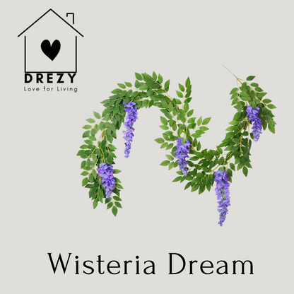 Wisteria Dream | Blauw regen kunstguirlande