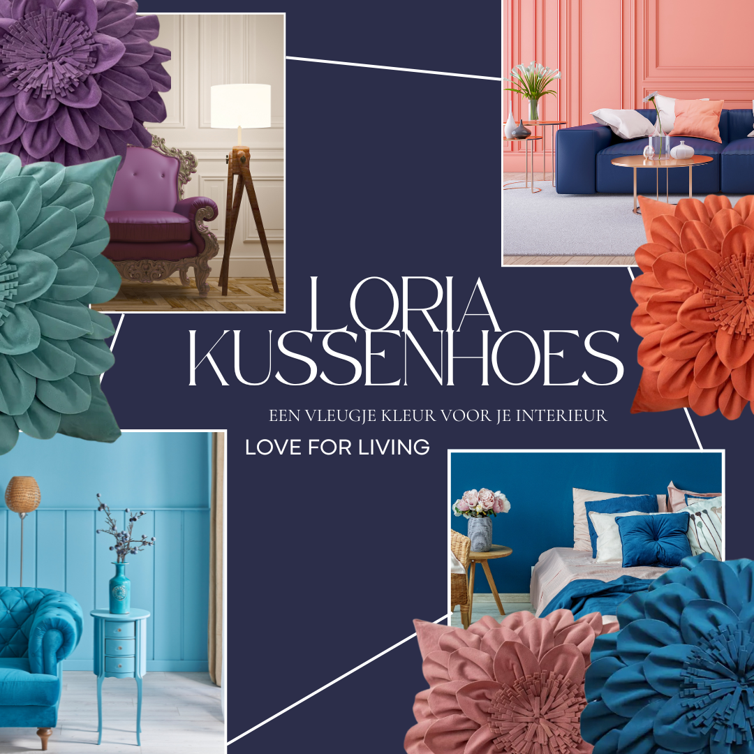 Loria | Bloem kussenhoes