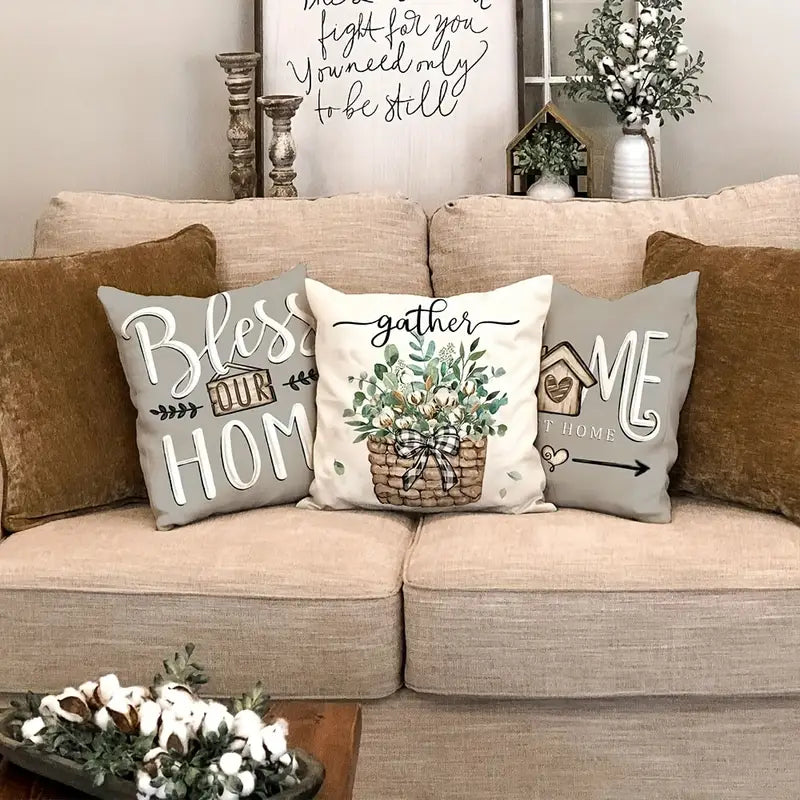 Sweet Cottage | Set van 4 kussenhoezen